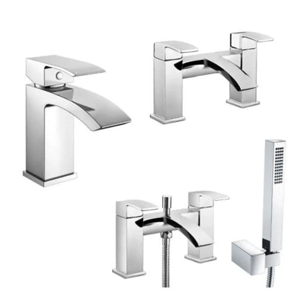 Porto Freestanding Bathroom Suite with Aruba Bath, Vanity Unit, Taps and Wastes image 17