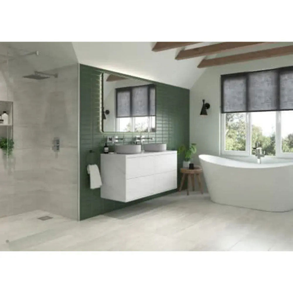 Porto Freestanding Bathroom Suite with Aruba Bath, Vanity Unit, Taps and Wastes image 8