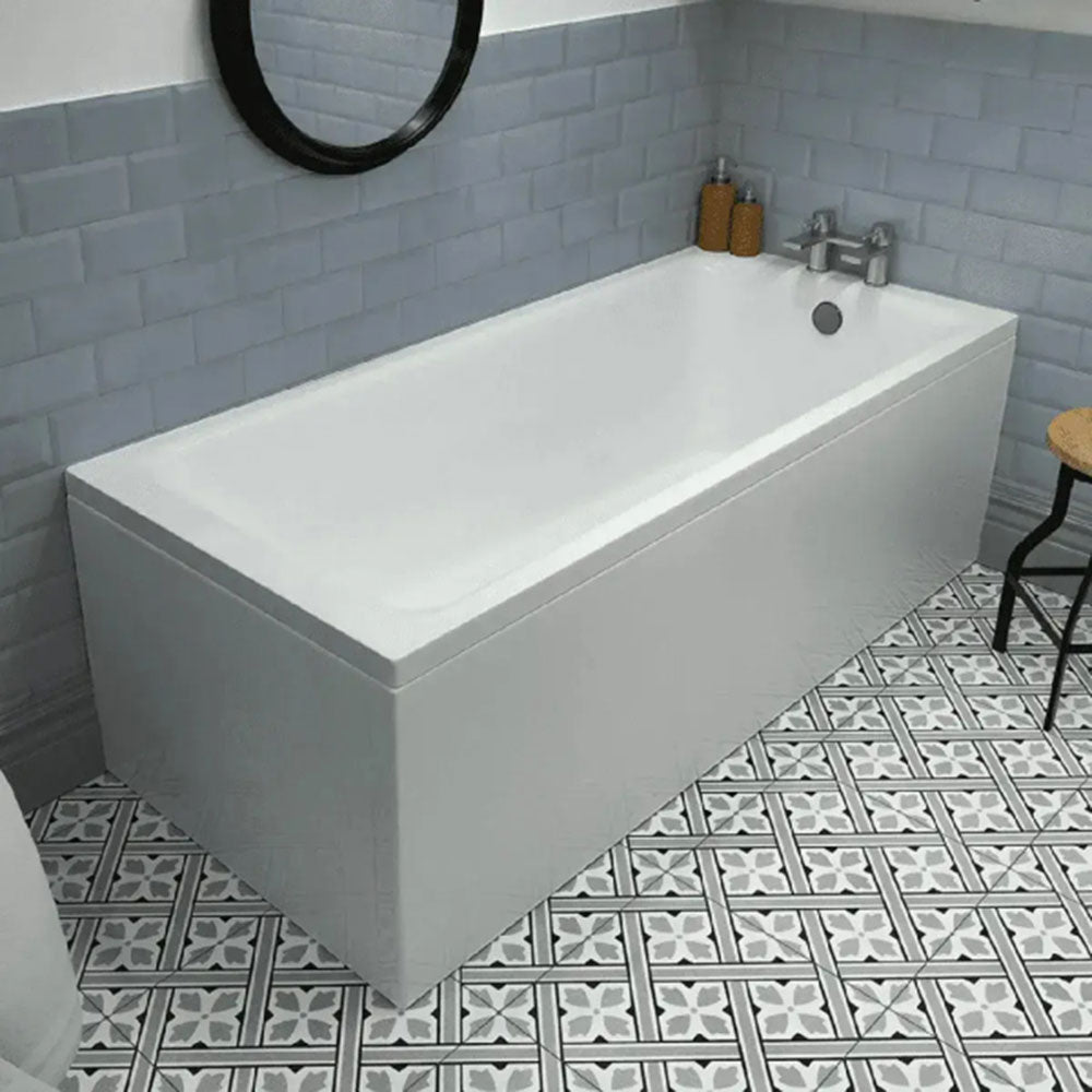 Porto Vanity Unit, 1675x700mm Bath, Bathroom Suite with Bath & Taps image 1