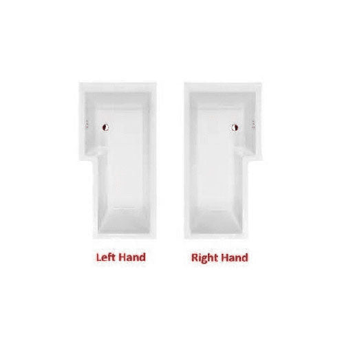 Porto Vanity Unit Bathroom Suite with L Shape Shower Bath and Dual Shower image 16