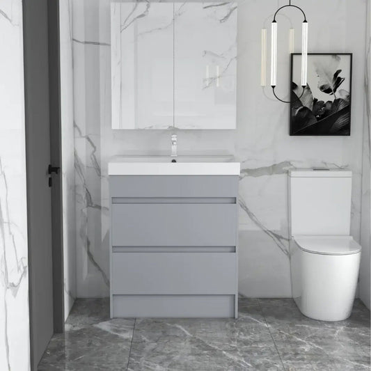 Riber Waterproof 600mm Vanity Unit Light Grey 1