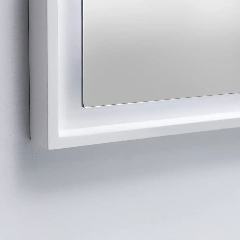 Rosie 600x800mm Rectangular Framed LED Mirror image 1