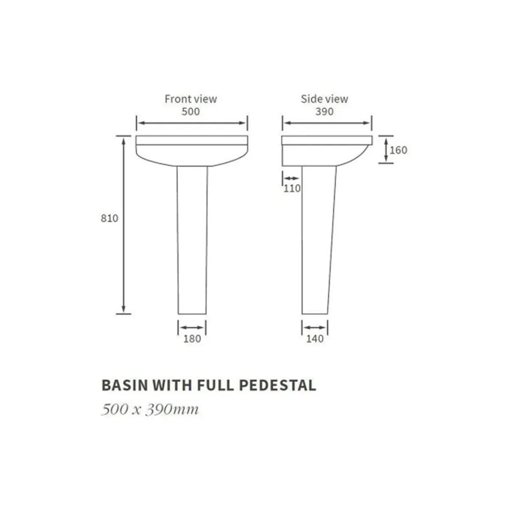 Serpens Bathroom Suite with 1650x700mm Bath, Toilet, Basin, Black Dual Shower and Taps image 12