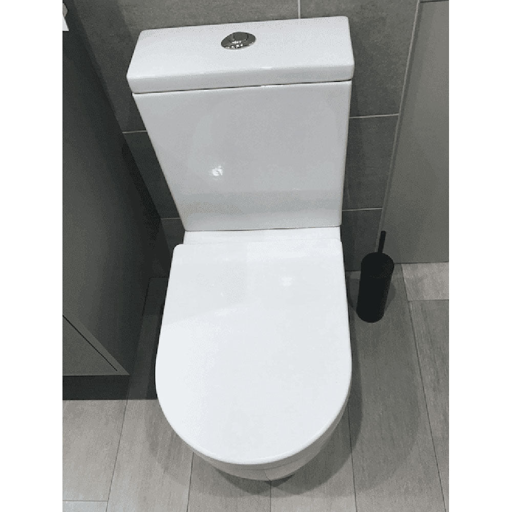 Serpens Close Coupled Comfort Height Toilet Inc Soft Close Seat image 3