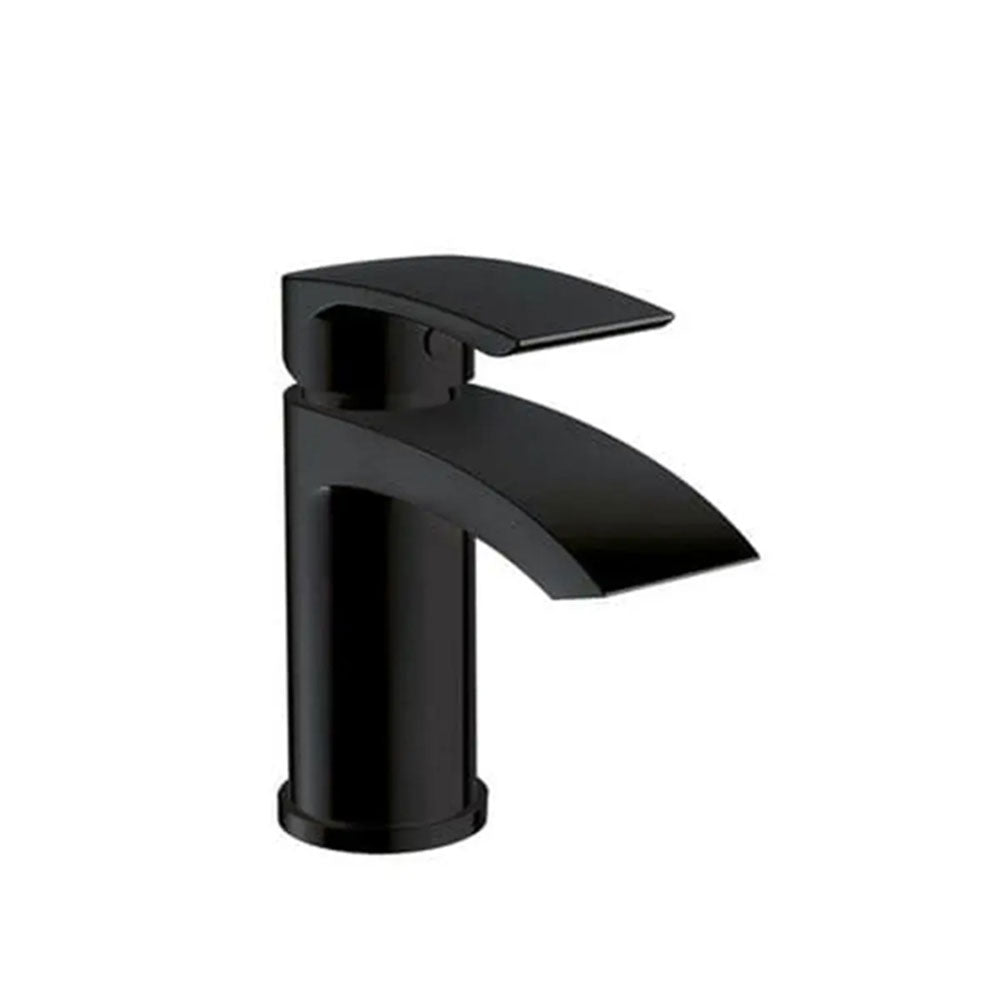 Serpens Matt Black Full Bathroom Suite with Bath Screen, Taps and Dual Shower image 10