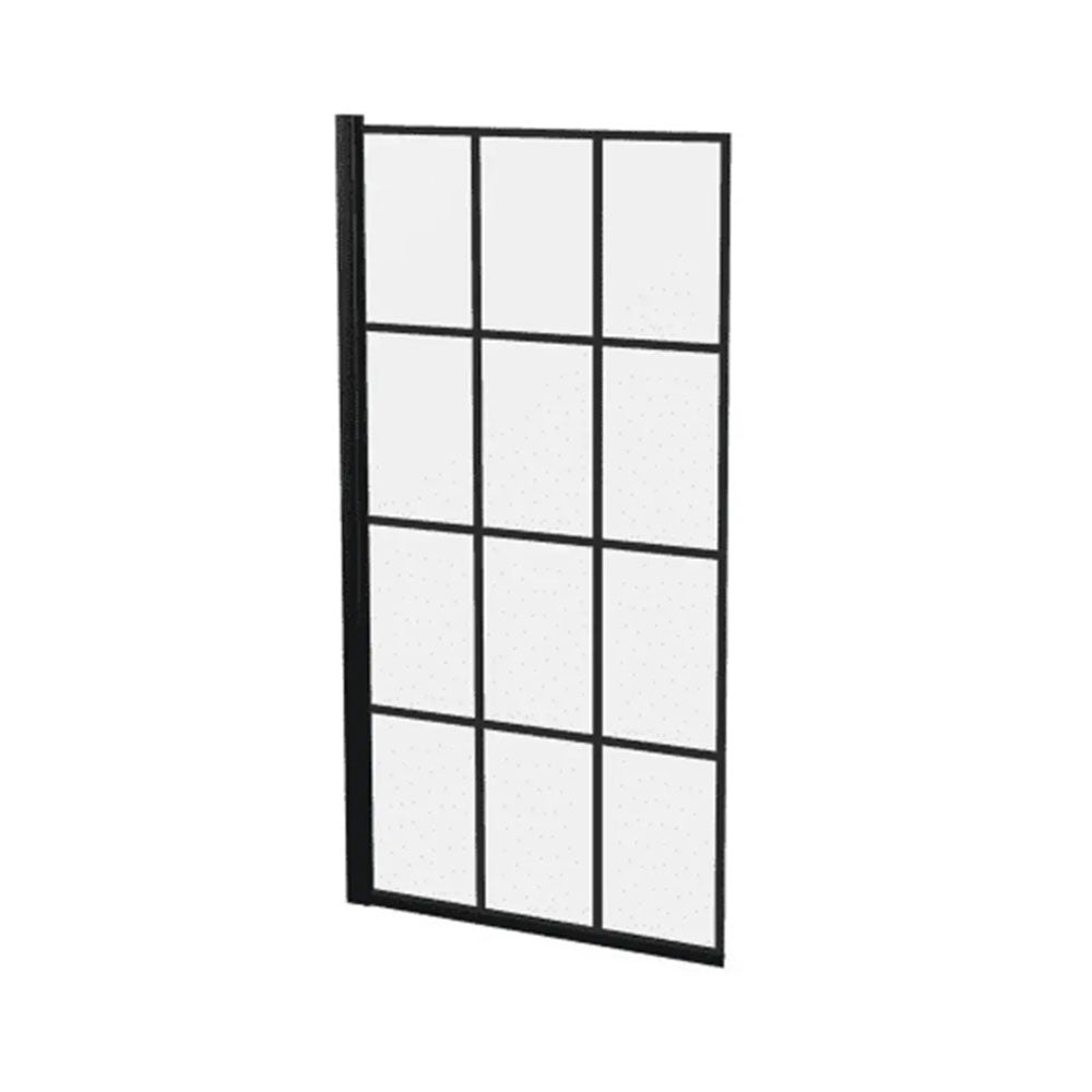 Serpens Matt Black Full Bathroom Suite with Bath Screen, Taps and Dual Shower image 8