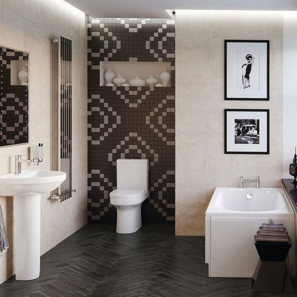 Serpens Open Back Close Coupled Toilet Inc Soft Close Seat image 4