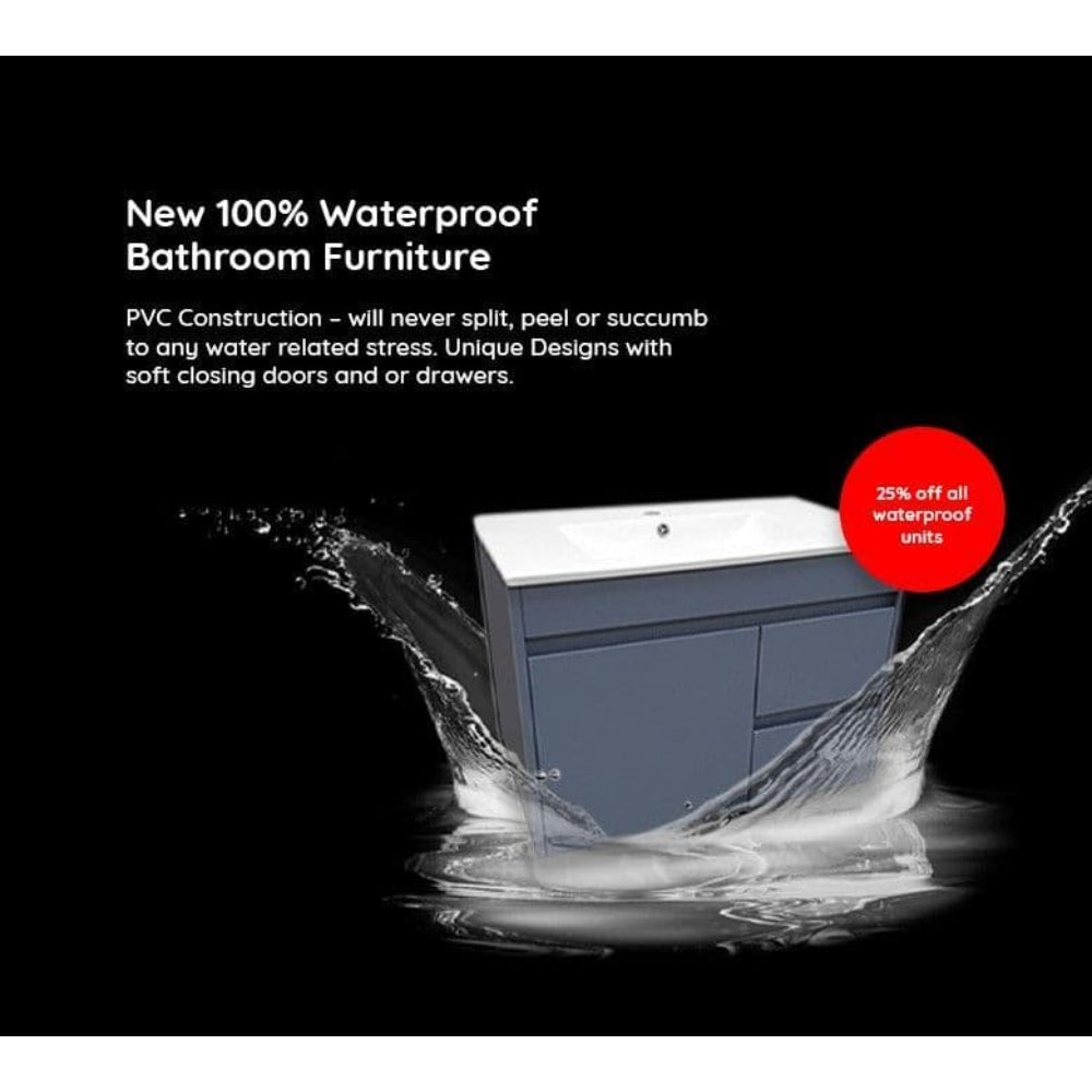 Solar/Comet Waterproof 500mm WC Unit - Anthracite Gloss 5