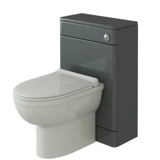 Solar/Comet Waterproof 500mm WC Unit - Anthracite Gloss 1