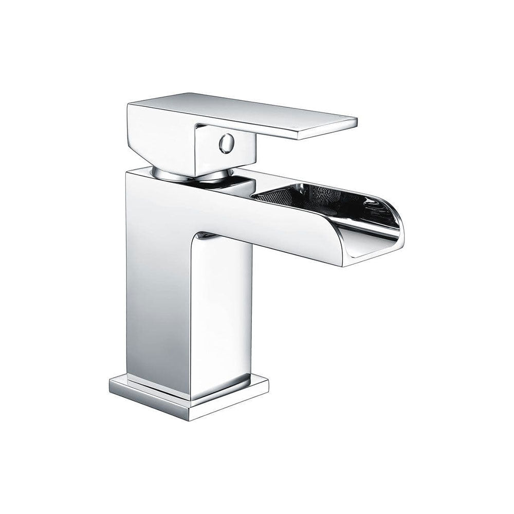 Solarin Waterfall Basin Mixer Tap, Modern Lever Style image