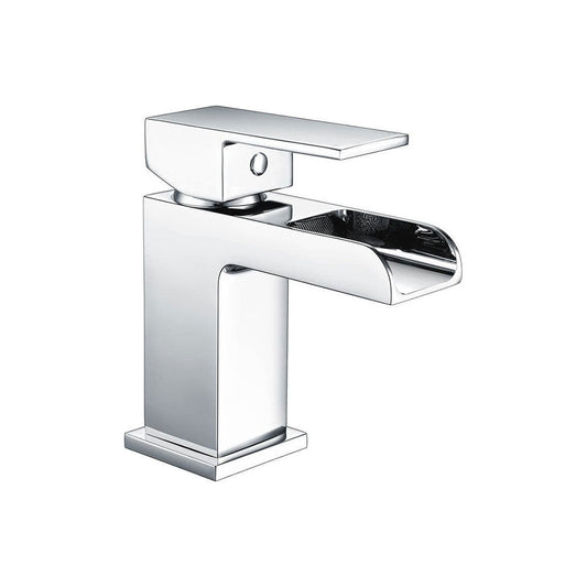 Solarin Waterfall Basin Mixer Tap, Modern Lever Style image