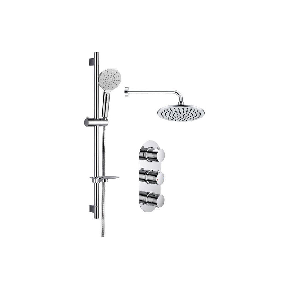 Sphare Shower Pack - Twin Outlet - Triple Shower Handle Shower Valve image