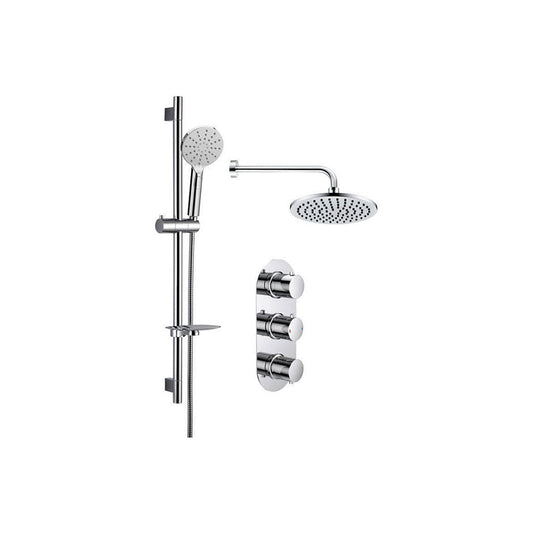 Sphare Shower Pack - Twin Outlet - Triple Shower Handle Shower Valve image