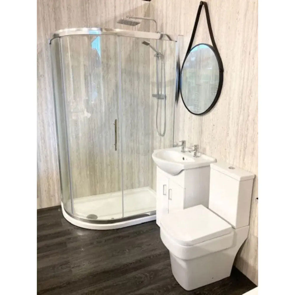 Star Buy Merit Bath with Plain Bath Screen and Roma Mixer Shower Set image 13