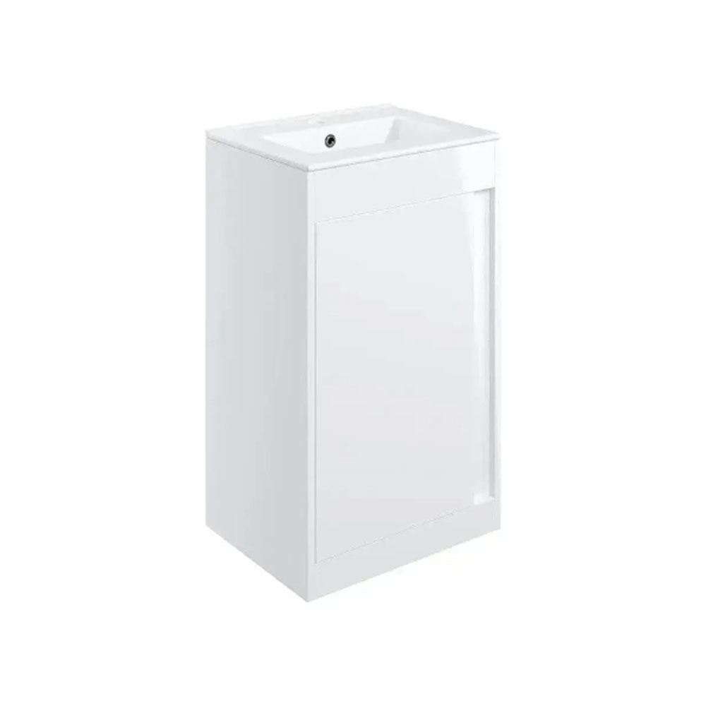 Star Buy Merit Full Bathroom Suite with Basin Unit, Toilet, Taps and Bath Wastes image 4