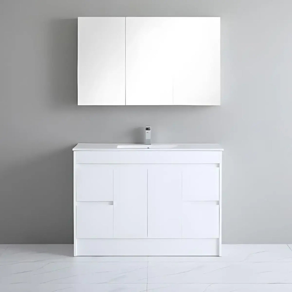 Stockholm Waterproof 1200mm Vanity Unit inc Basin White 3