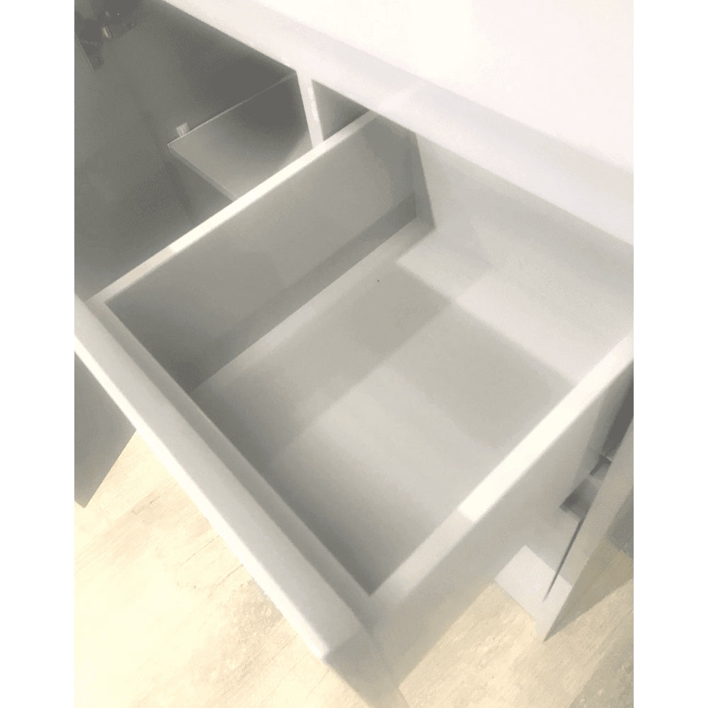 Stockholm Waterproof 1220mm Double Bowl Vanity Unit White 5