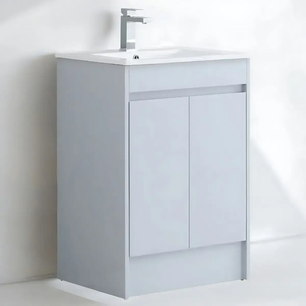 Stockholm Waterproof 600mm Vanity Unit Light Grey 1