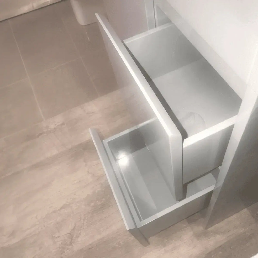 Stockholm Waterproof 750mm Vanity Unit Light Grey 2