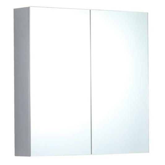 Stockholm Waterproof 900mm Mirrored Bathroom Cabinet Light Grey 1