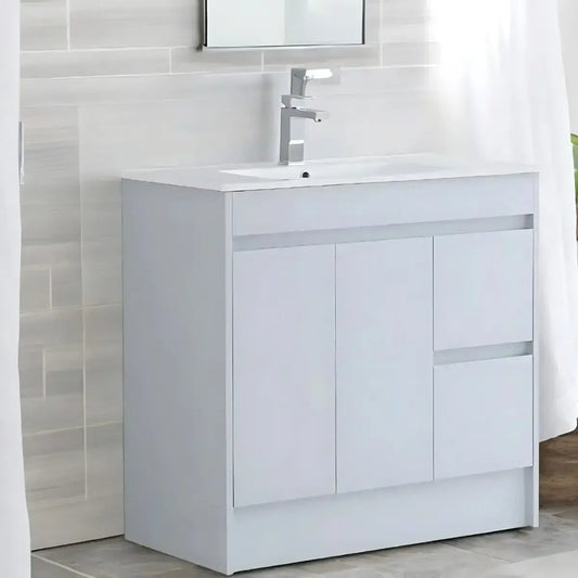 Stockholm Waterproof 900mm Vanity Unit Light Grey 1
