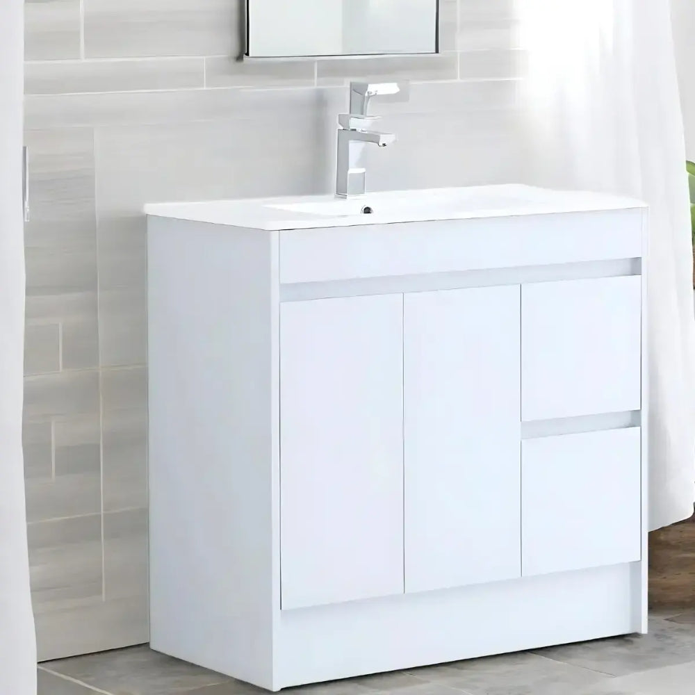 Stockholm Waterproof 900mm Vanity Unit White 1