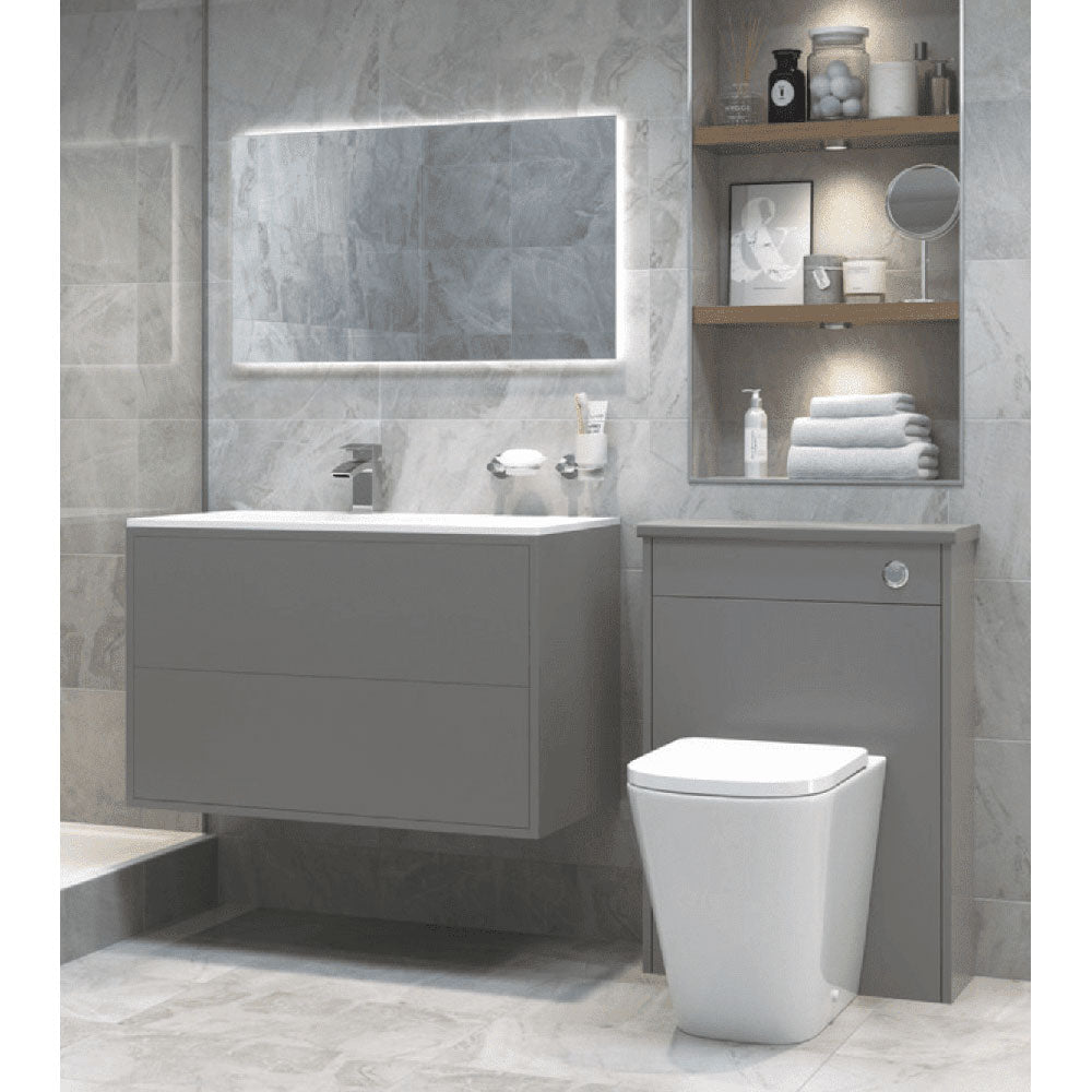 Vegar Rimless Back To Wall Short Projection Toilet and Soft Close Seat image 2