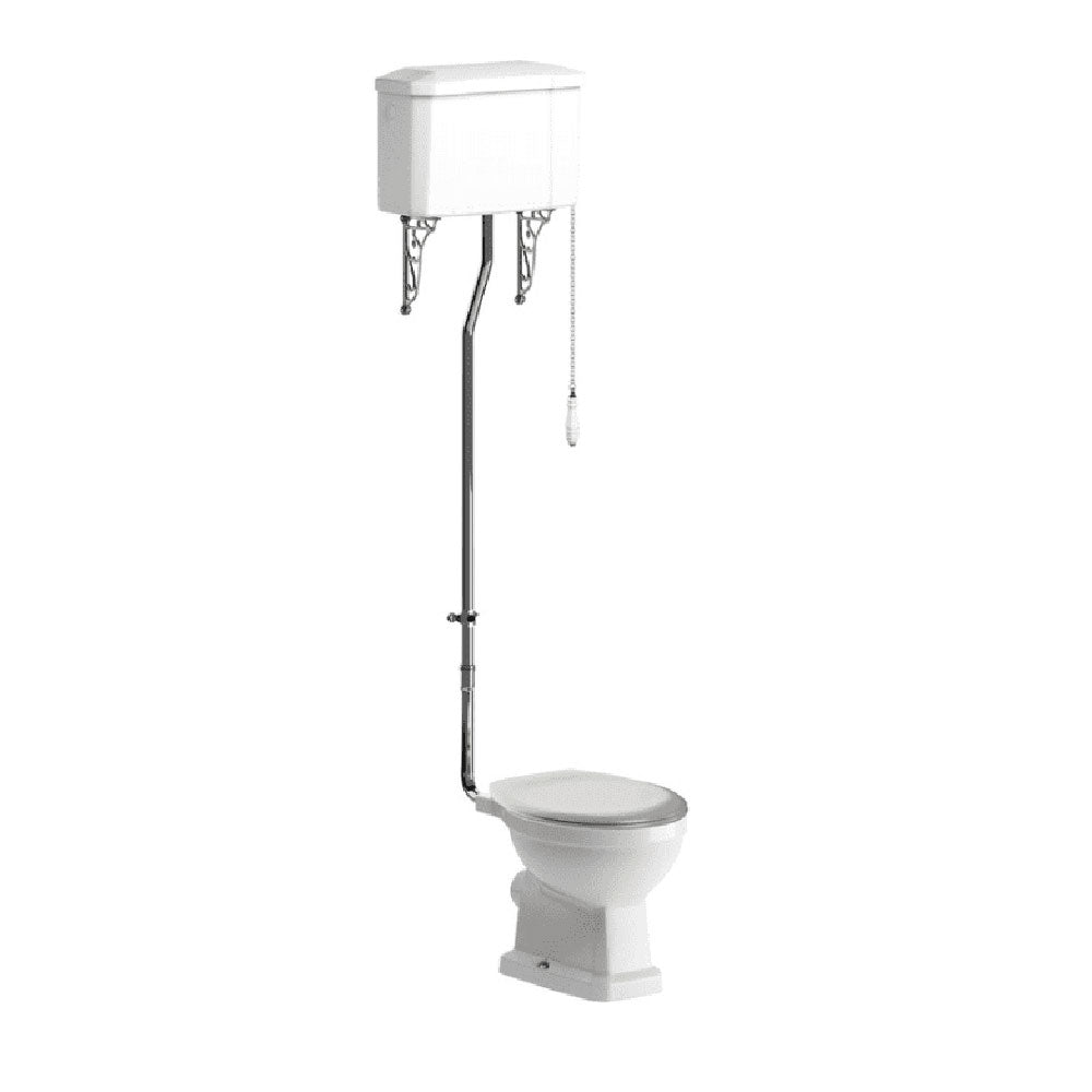 Victorian High Level Toilet with Soft Close Seat image 9