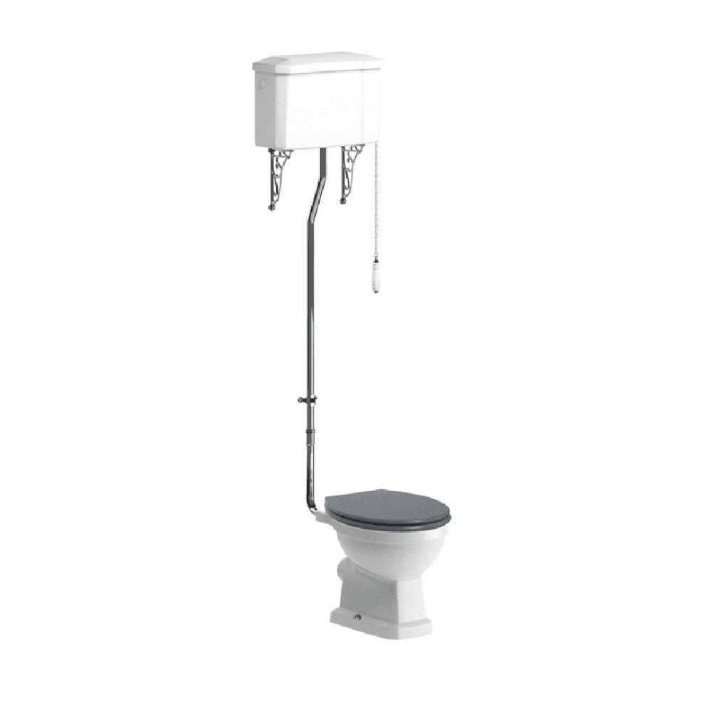 Queensmore High Level Toilet with Soft Close Seat