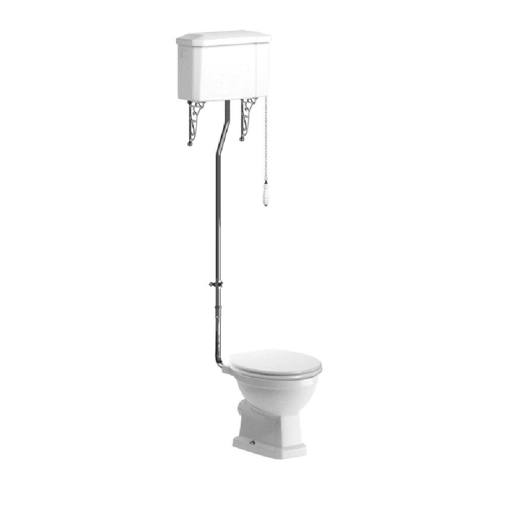 Victorian High Level Toilet with Soft Close Seat image 5