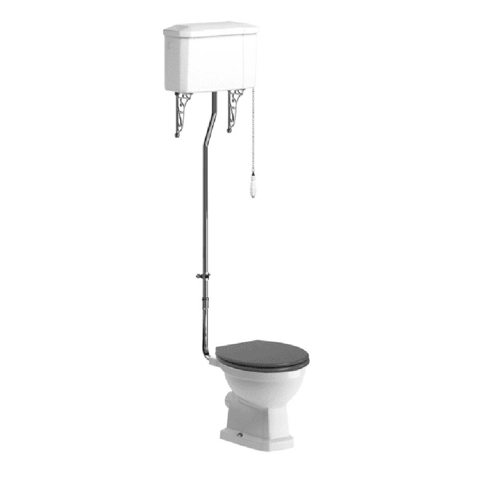 Victorian High Level Toilet with Soft Close Seat image 6