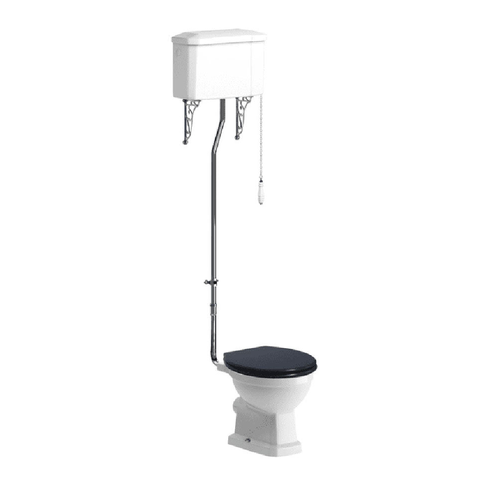 Victorian High Level Toilet with Soft Close Seat image 8