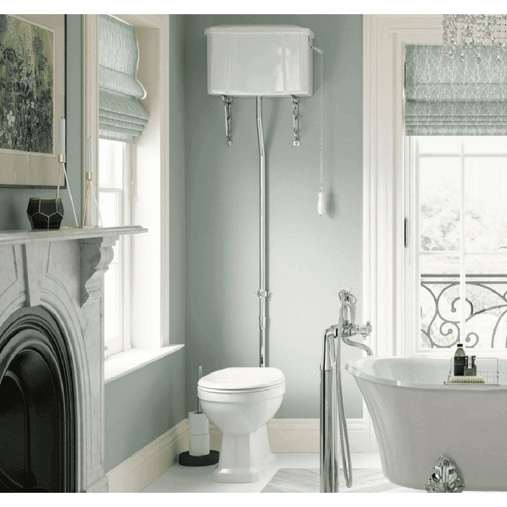 Victorian High Level Toilet with Soft Close Seat image