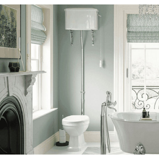 Victorian High Level Toilet with Soft Close Seat image
