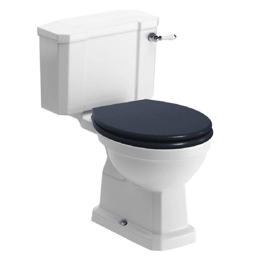 Victorian Style Close Coupled Toilet with Indigo Ash  Soft Close Seat image