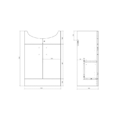 Visione Bathroom Vanity Suite with Bath, Toilet, Basin Set, Optional Taps and Wastes, by Bathcenter image 9