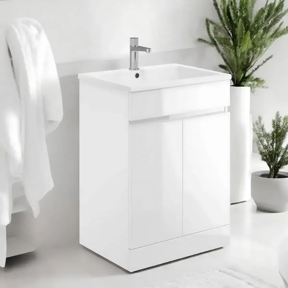 Waterguard 600mm Vanity Unit and Basin, White - 100% Waterproof - Lifetime Guarantee 1