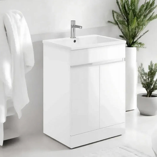 Waterguard 600mm Vanity Unit and Basin, White - 100% Waterproof - Lifetime Guarantee 1