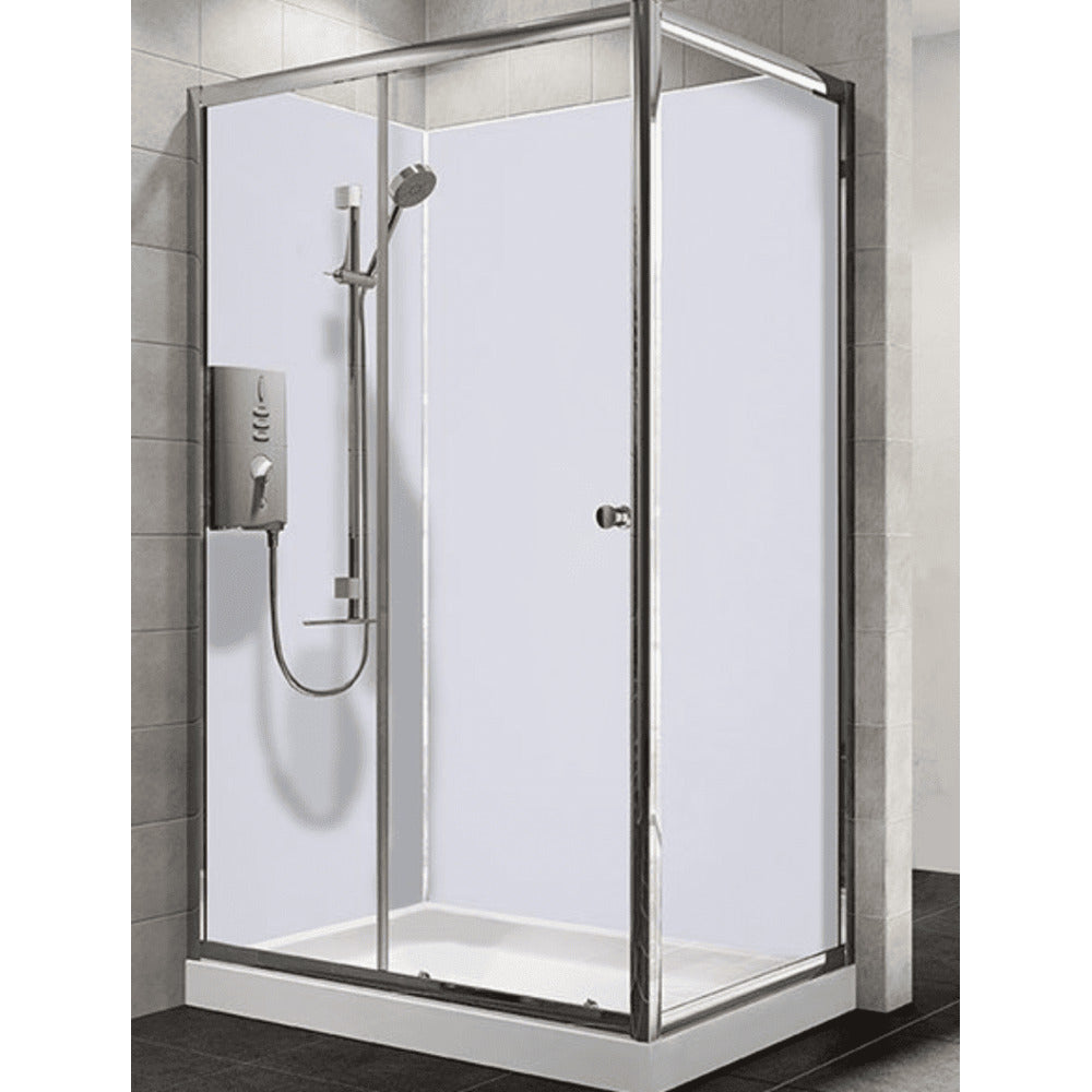 Wet Wall PVC Shower Panels - 1000mm Wide - White Gloss