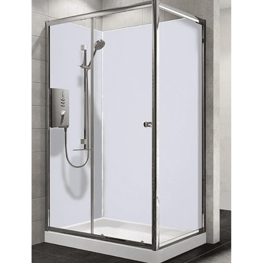 Wet Wall PVC Shower Panels - 1000mm Wide - White Gloss
