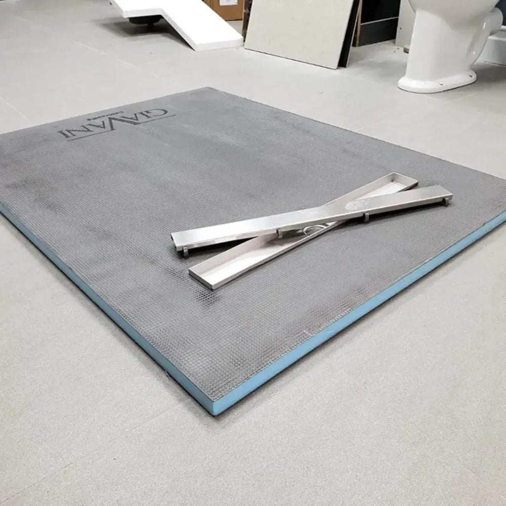 XPS Linear Drain Wetroom Deck inc Tanking Kit & Linear Drain  2