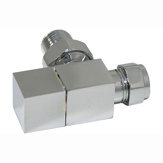 Angled Radiator Valve Pack (Pairs), Chrome image