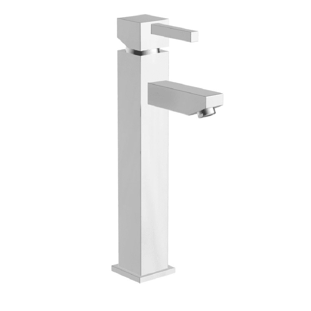 Bravas Square Tall Mono Basin Mixer, Chrome image