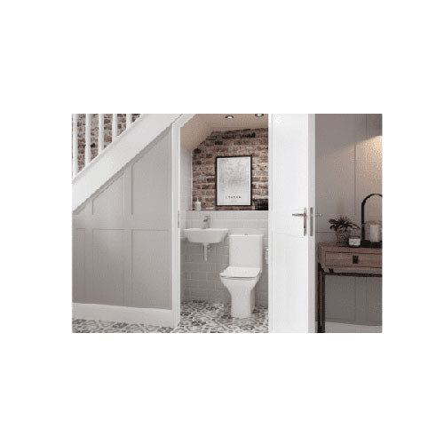 Cedare Fully Shrouded Close Coupled Toilet With Soft Close Seat image 1