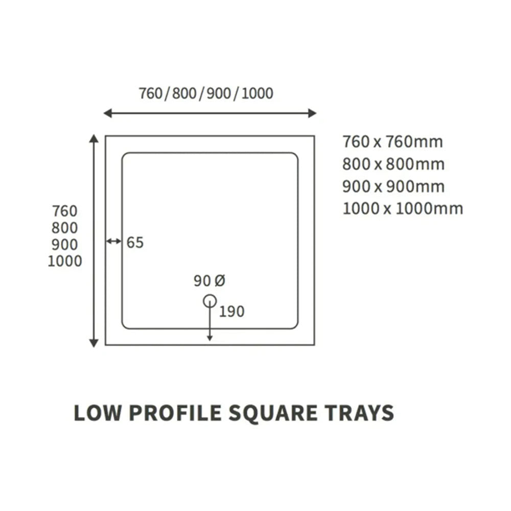 Classic Square Corner Entry Shower Door Enclosure, Various Sizes image 2