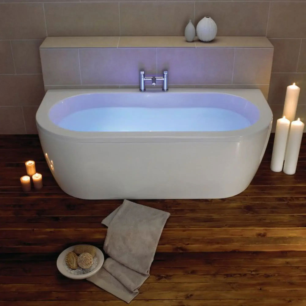 Columba Super Strength Back To Wall Bath 1700mm image