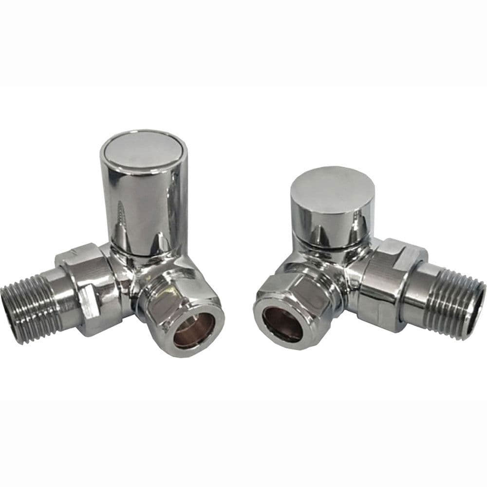 Corner Radiator Valve Pack (Pairs), Chrome image