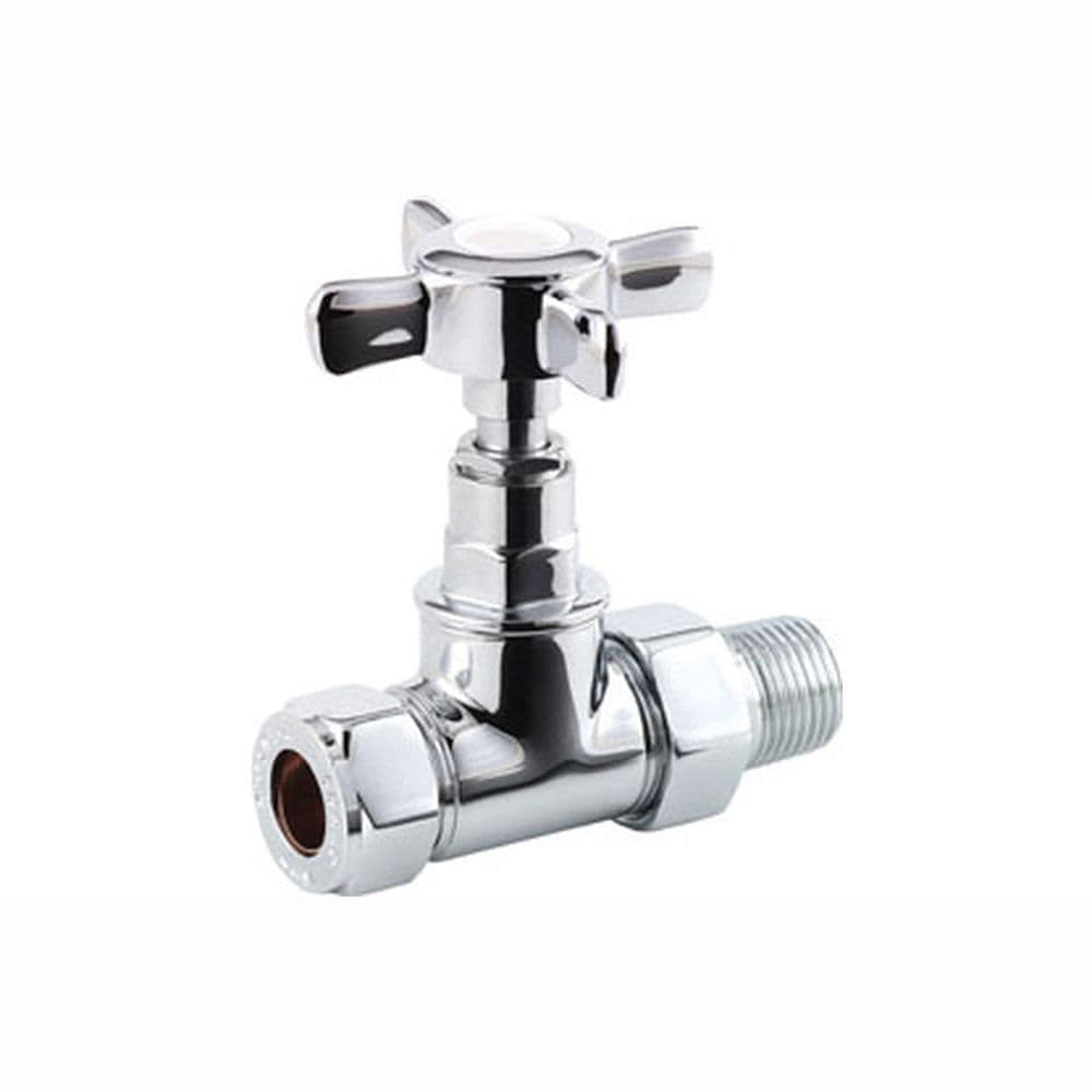 Crosshead Radiator Valve 87 x 115 x 64, Chrome image