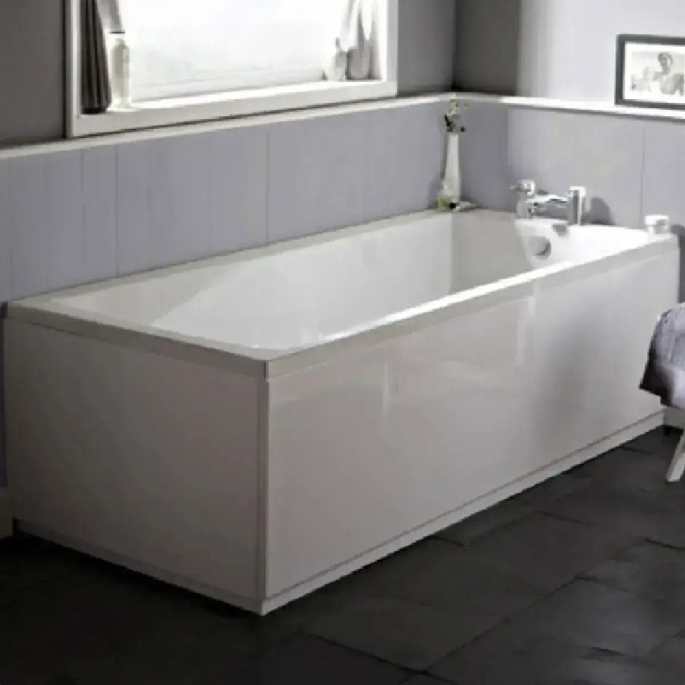 Deva Square Bath, Light Grey Vanity Unit, Bath,  Panels, Taps, Close Coupled Toilet and Basin image 5