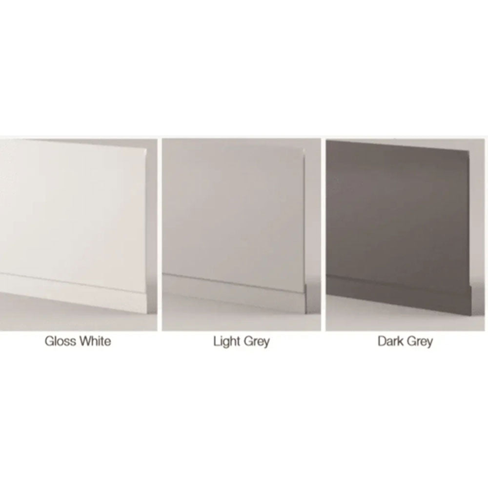 Deva Square Bath, Light Grey Vanity Unit, Bath,  Panels, Taps, Close Coupled Toilet and Basin image 6